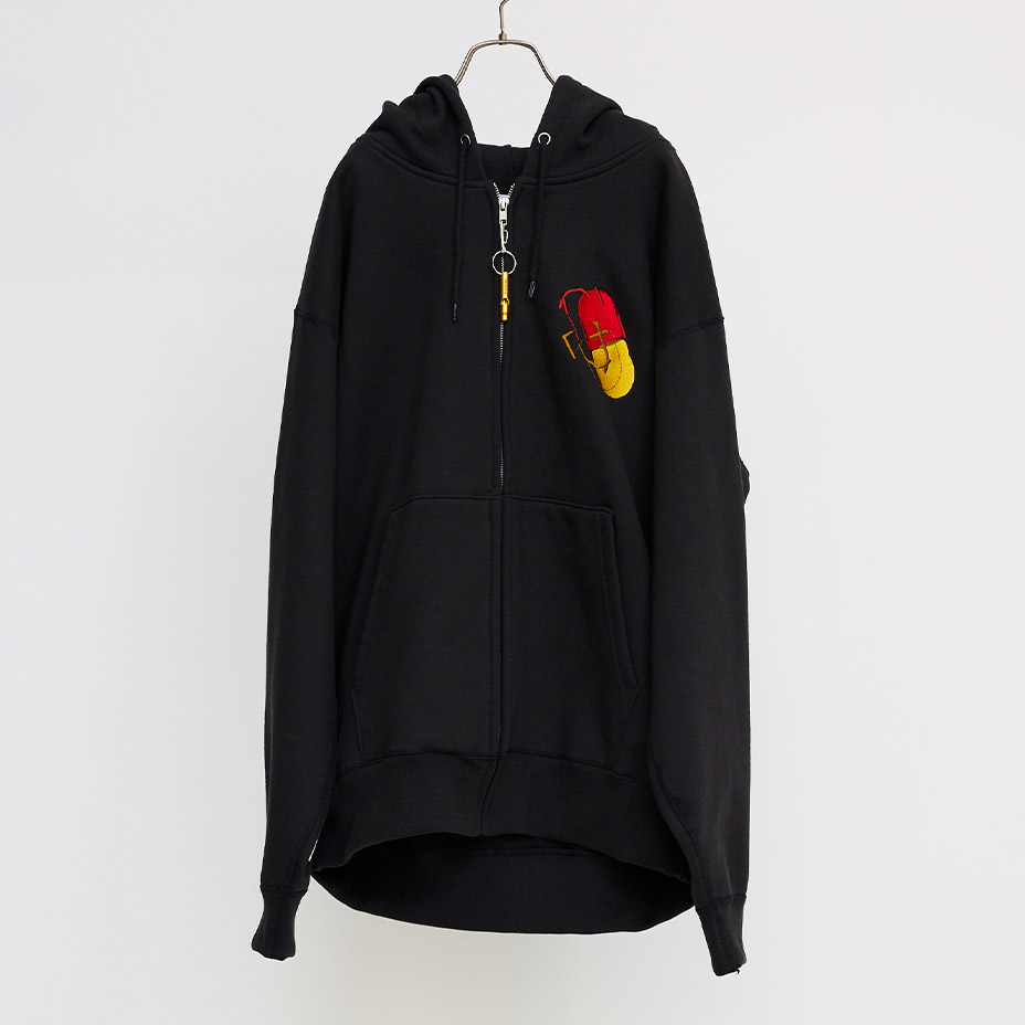 HOODIE / POWER / DRUKQS / GLITCH / EMB [ BS249203 ]  BODYSONG / ܥǥ