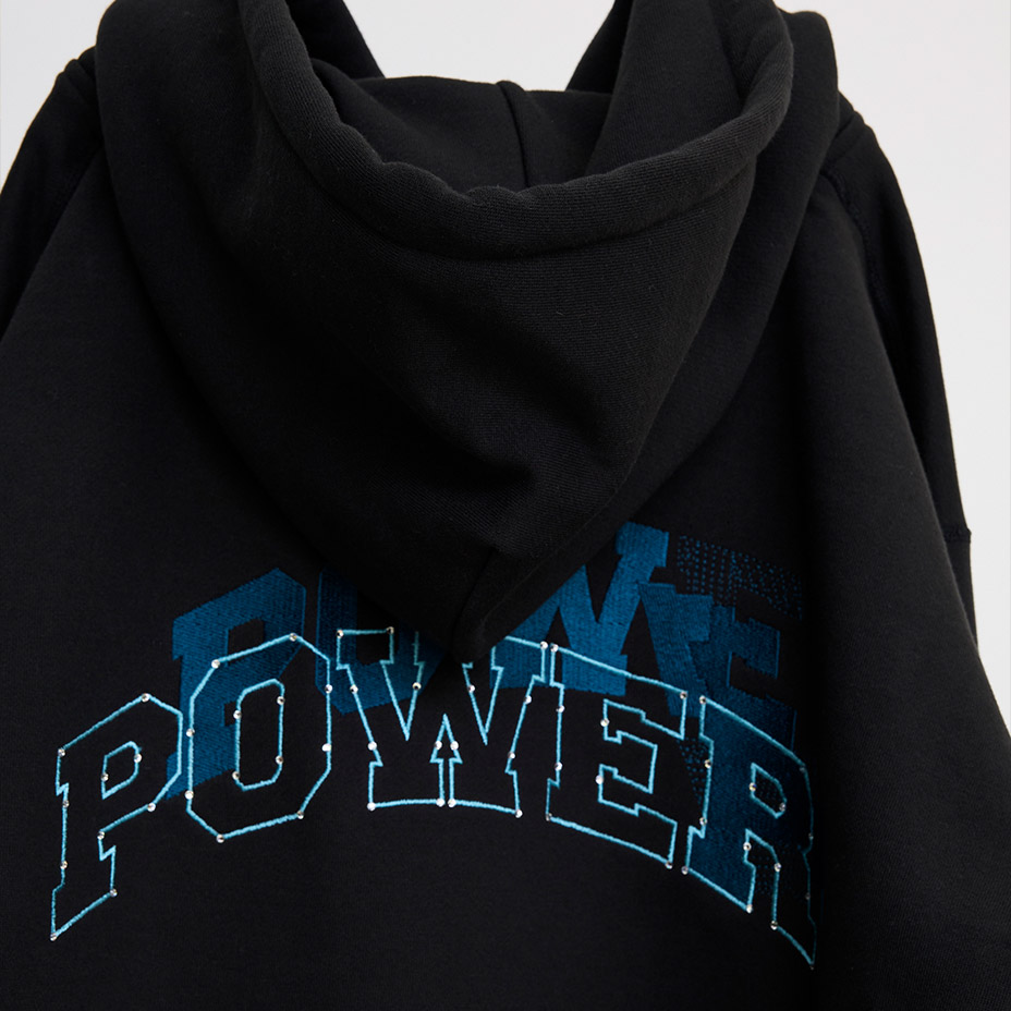 HOODIE / POWER / DRUKQS / GLITCH / EMB [ BS249203 ]  BODYSONG / ܥǥ