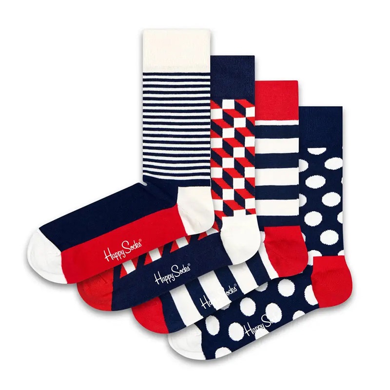 4-Pack Classic Navy Socks Gift Set [ 10203401-01 ] HAPPY SOCKS / �ϥåԡ����å���