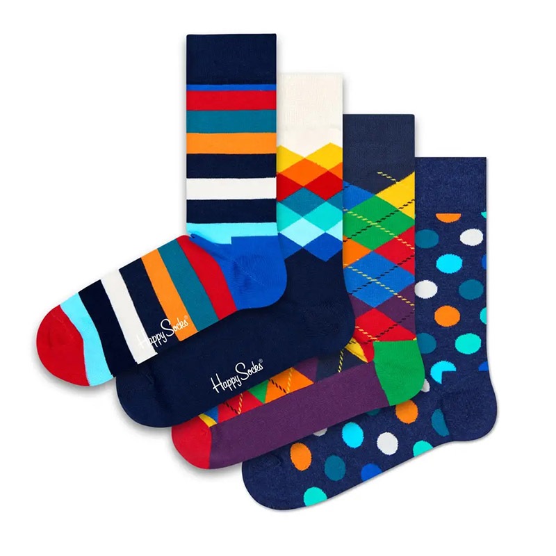 4-Pack Multi-color Socks Gift Set [ 10203402-01 ] HAPPY SOCKS / �ϥåԡ����å���