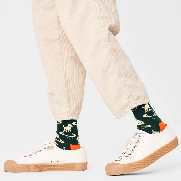 Space Dog Sock [ 10221078-55 ] HAPPY SOCKS / �ϥåԡ����å���