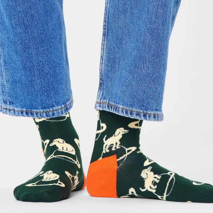 Space Dog Sock [ 10221078-55 ] HAPPY SOCKS / �ϥåԡ����å���