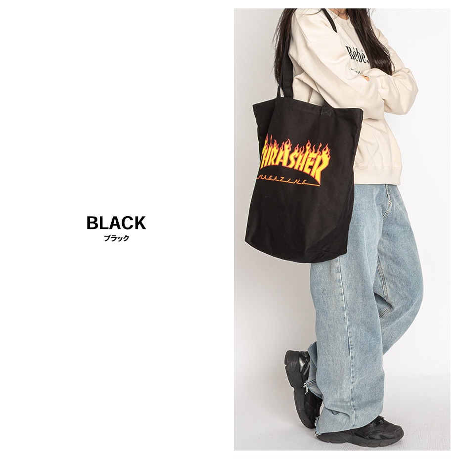 THRASHER LOVE FLAME PRINT TOTE [ R1925 ] THRASHER / ����å��㡼