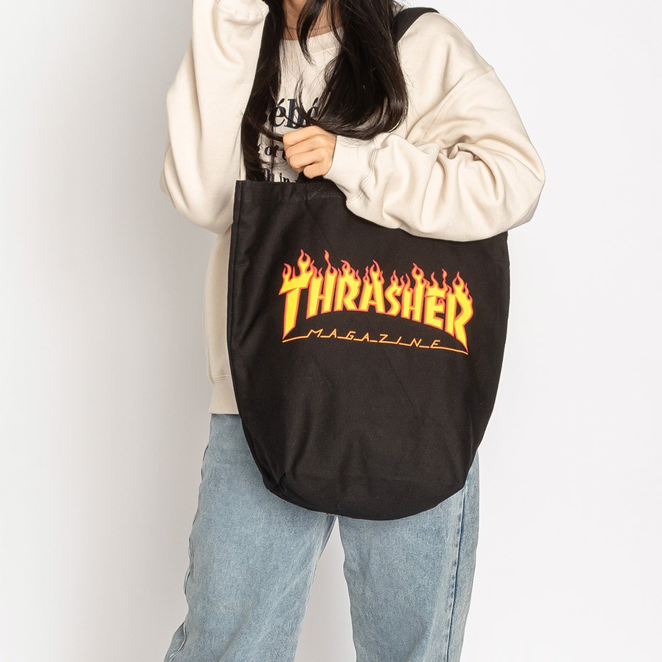 THRASHER LOVE FLAME PRINT TOTE [ R1925 ] THRASHER / ����å��㡼