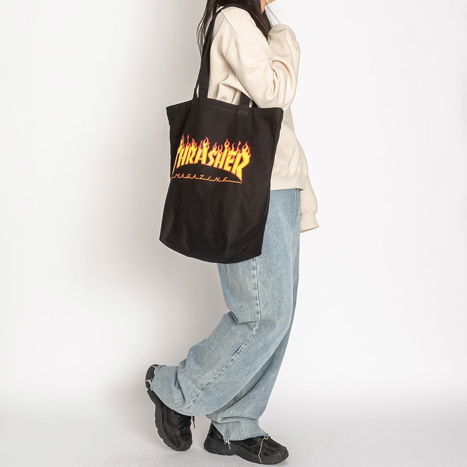 THRASHER LOVE FLAME PRINT TOTE [ R1925 ] THRASHER / ����å��㡼