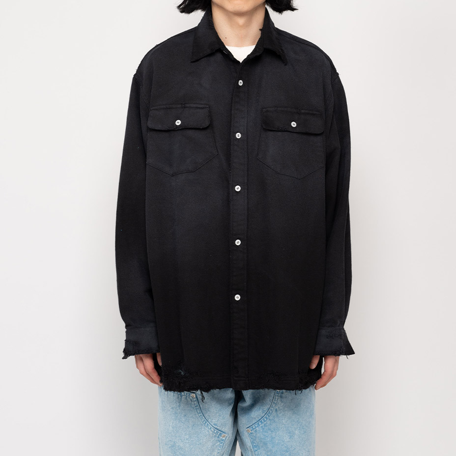 Distressed Shirts [ G10SH017 ] Myne / �ޥ���