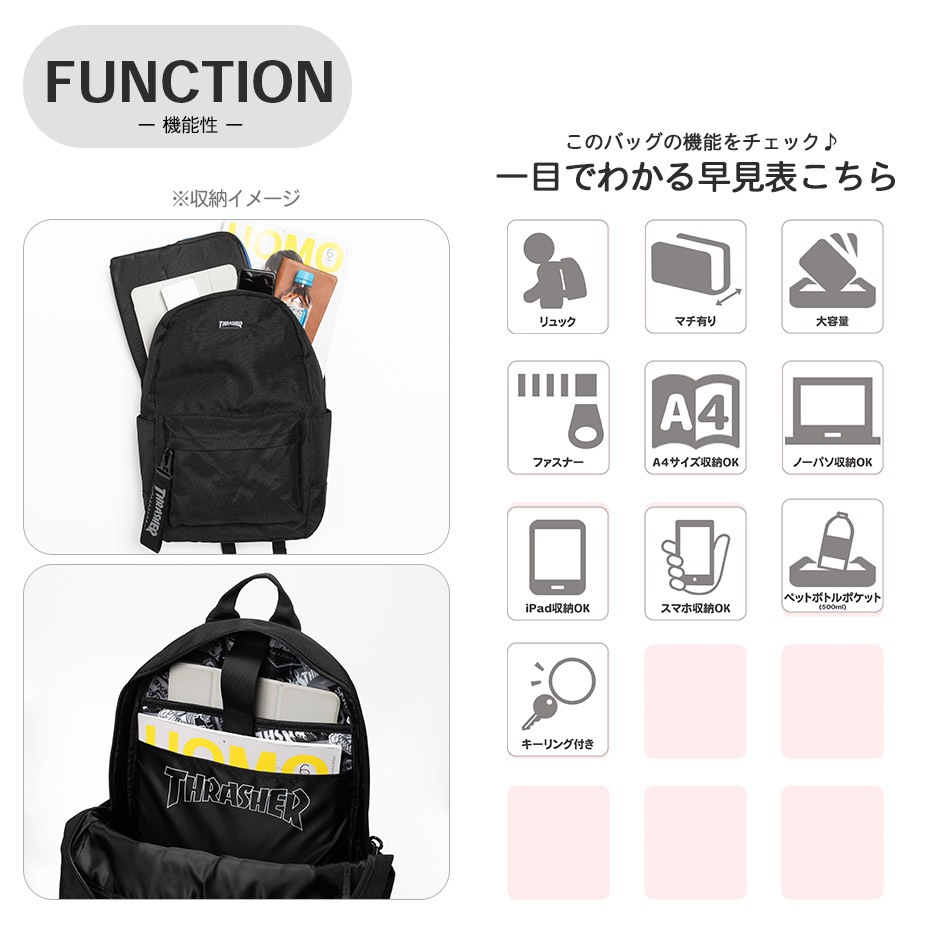 THRASHER DAY PACK [ R1929 ] THRASHER / ����å��㡼