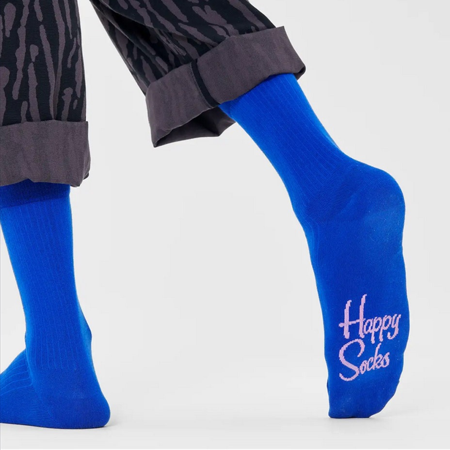 Solid Rib Sock [ 10231029-65  ] HAPPY SOCKS / �ϥåԡ����å���