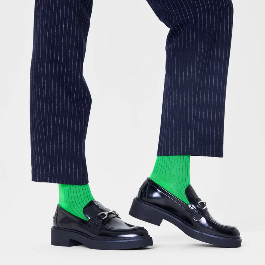 Solid Rib Sock [ 10231029-55  ] HAPPY SOCKS / �ϥåԡ����å���