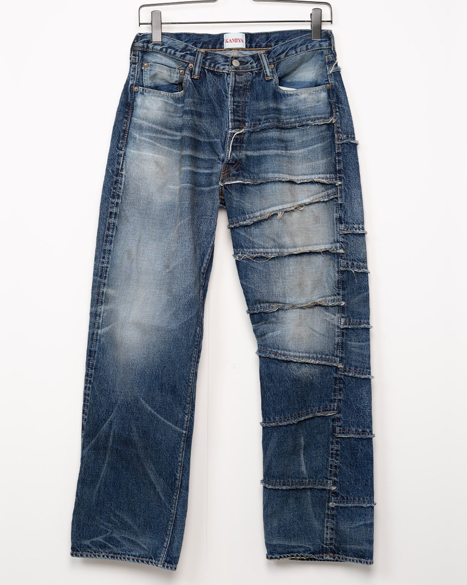 FULLCOUNT X KAMIYA Switching Denim Pants [ G11FC102 ] KAMIYA / ���ߥ�