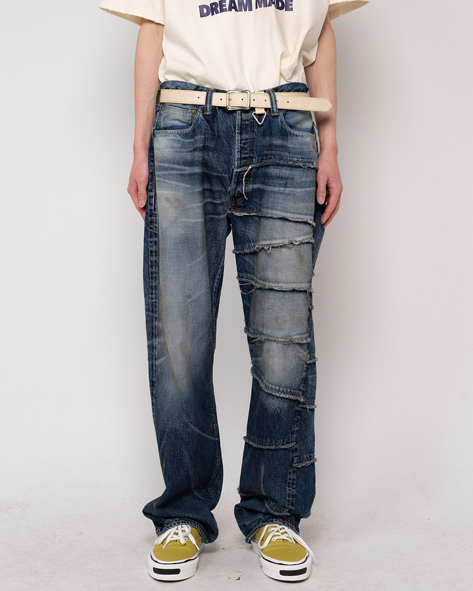 FULLCOUNT X KAMIYA Switching Denim Pants [ G11FC102 ] KAMIYA / ���ߥ�