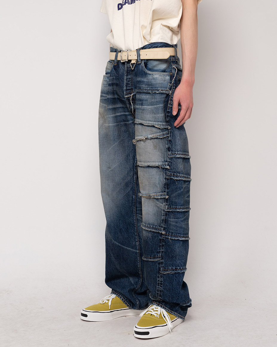 FULLCOUNT X KAMIYA Switching Denim Pants [ G11FC102 ] KAMIYA / ���ߥ�