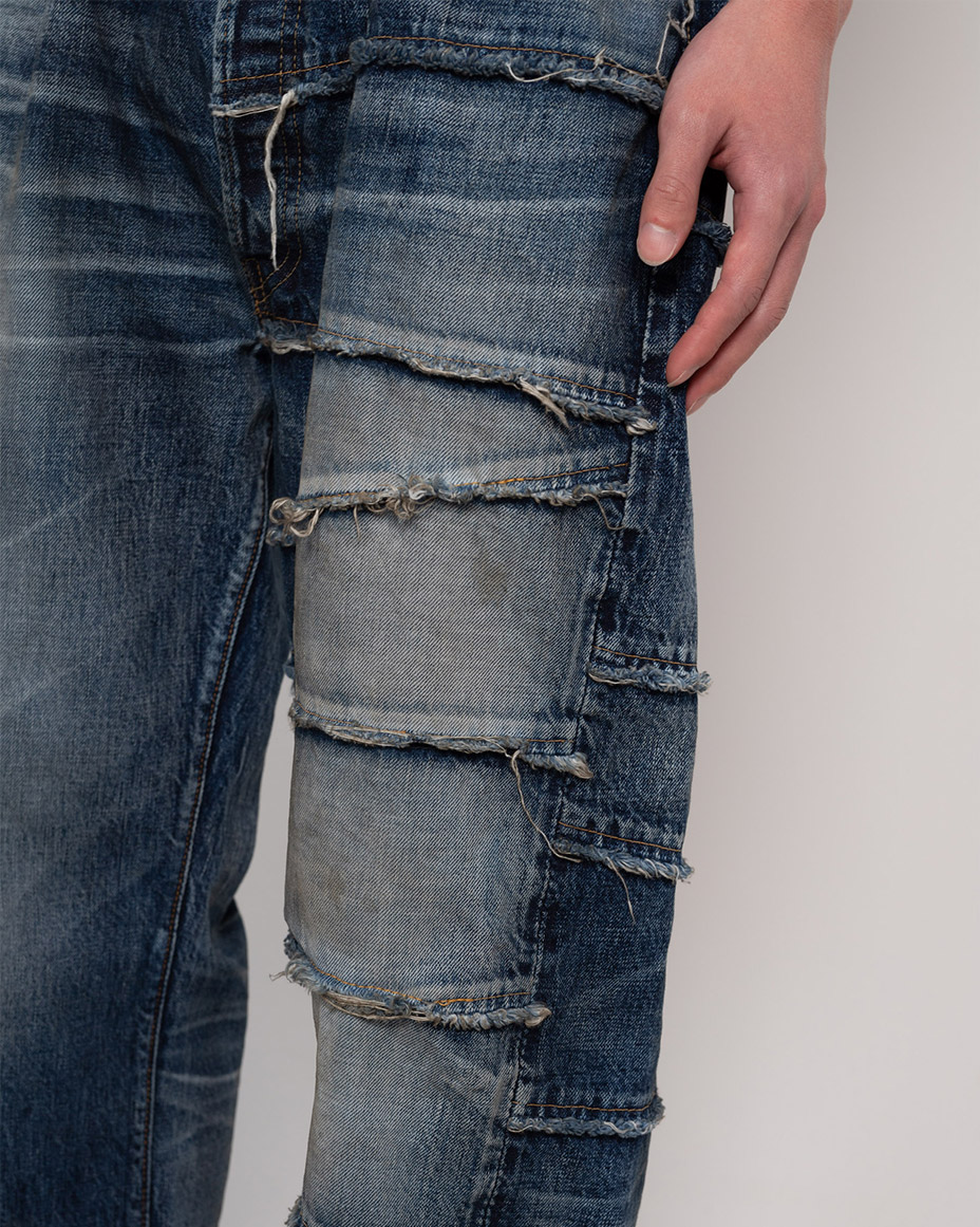 FULLCOUNT X KAMIYA Switching Denim Pants [ G11FC102 ] KAMIYA / ���ߥ�