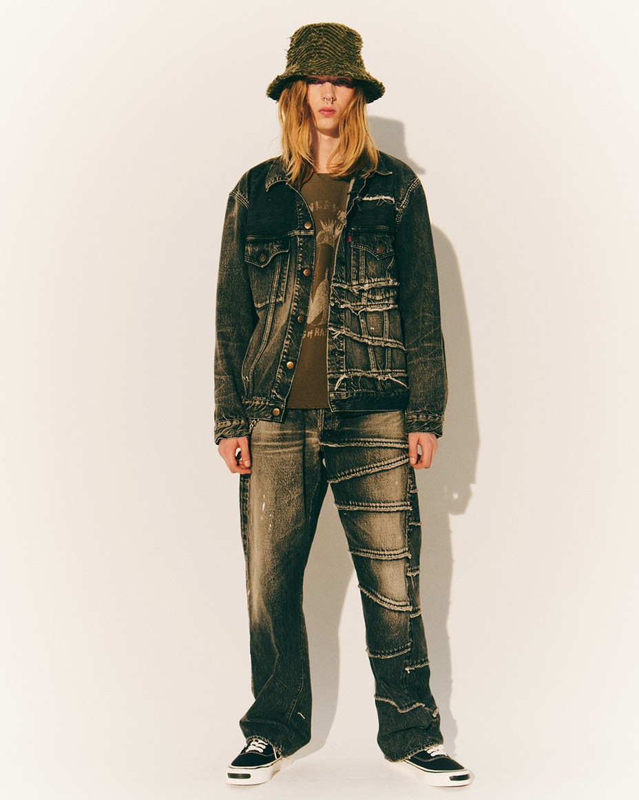 FULLCOUNT X KAMIYA Switching Denim Pants [ G11FC102 ] KAMIYA / ���ߥ�