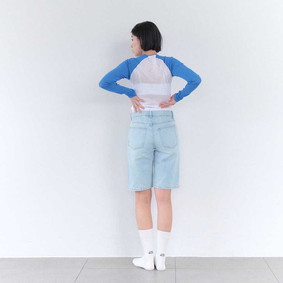 Back Logo Point Rib Socks [ I Hate Monday / �����إ��ȥޥ�ǡ� ] BYC-IHM26SS20