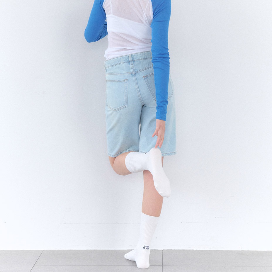 Back Logo Point Rib Socks [ I Hate Monday / �����إ��ȥޥ�ǡ� ] BYC-IHM26SS20