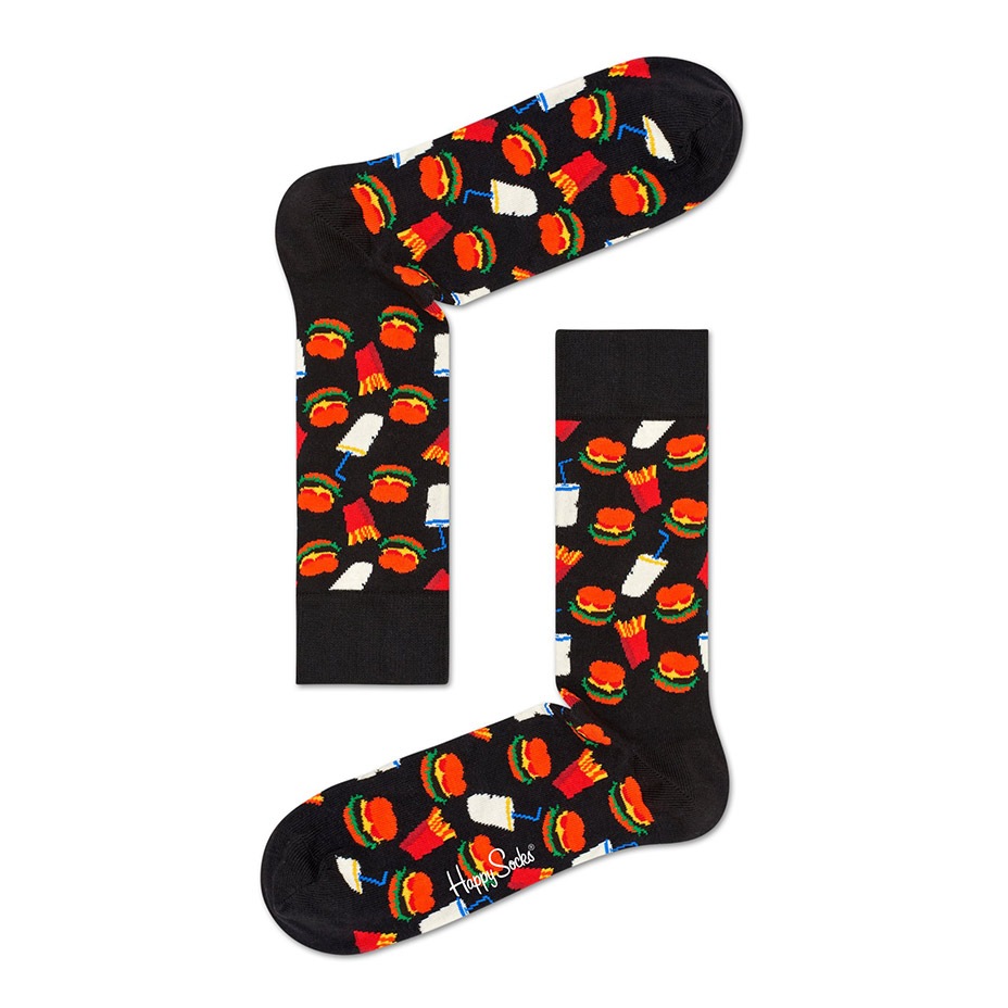 Hamburger Sock [ 10201008-98  ] HAPPY SOCKS / �ϥåԡ����å���