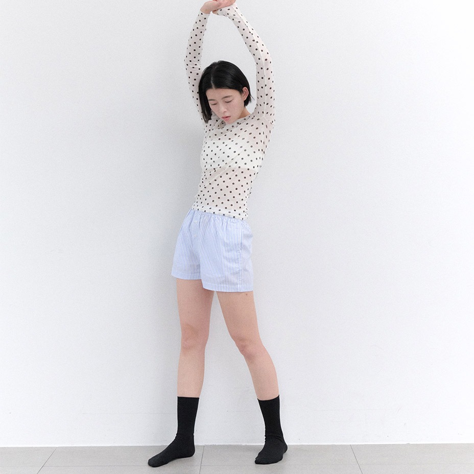 Back Logo Point Rib Socks [ I Hate Monday / �����إ��ȥޥ�ǡ� ] BYC-IHM26SS21