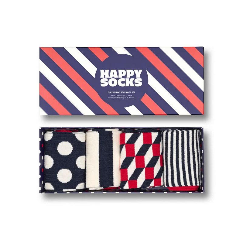 4-Pack Classic Navy Socks Gift Set [ 10203511-01 ] Happy Socks / �ϥåԡ����å���