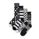 4-Pack Classic Black & White Socks Gift Set [ 10203513-01 ] Happy Socks / ϥåԡå