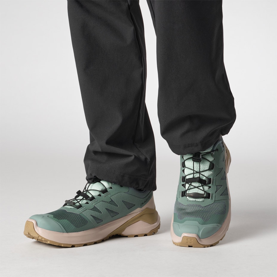 あむ SALOMON ADVANCED X-ALP SUEDE PLUM PERFECT / NINE IRON / SAFARI