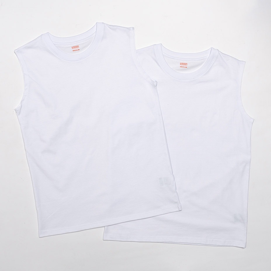 WIDE HEAVY 2P PACKS NO SLEEVE TEE [ UVOP-003A ] UNIVERSAL OVERALL / ��˥С����륪���С�������