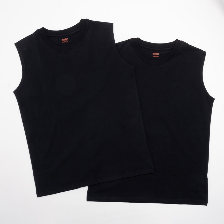 WIDE HEAVY 2P PACKS NO SLEEVE TEE [ UVOP-003A ] UNIVERSAL OVERALL / ��˥С����륪���С�������