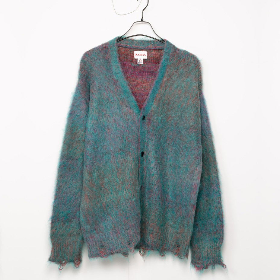 Kasuri Mohair Cardigan [ G11CD030 ] KAMIYA / ߥ