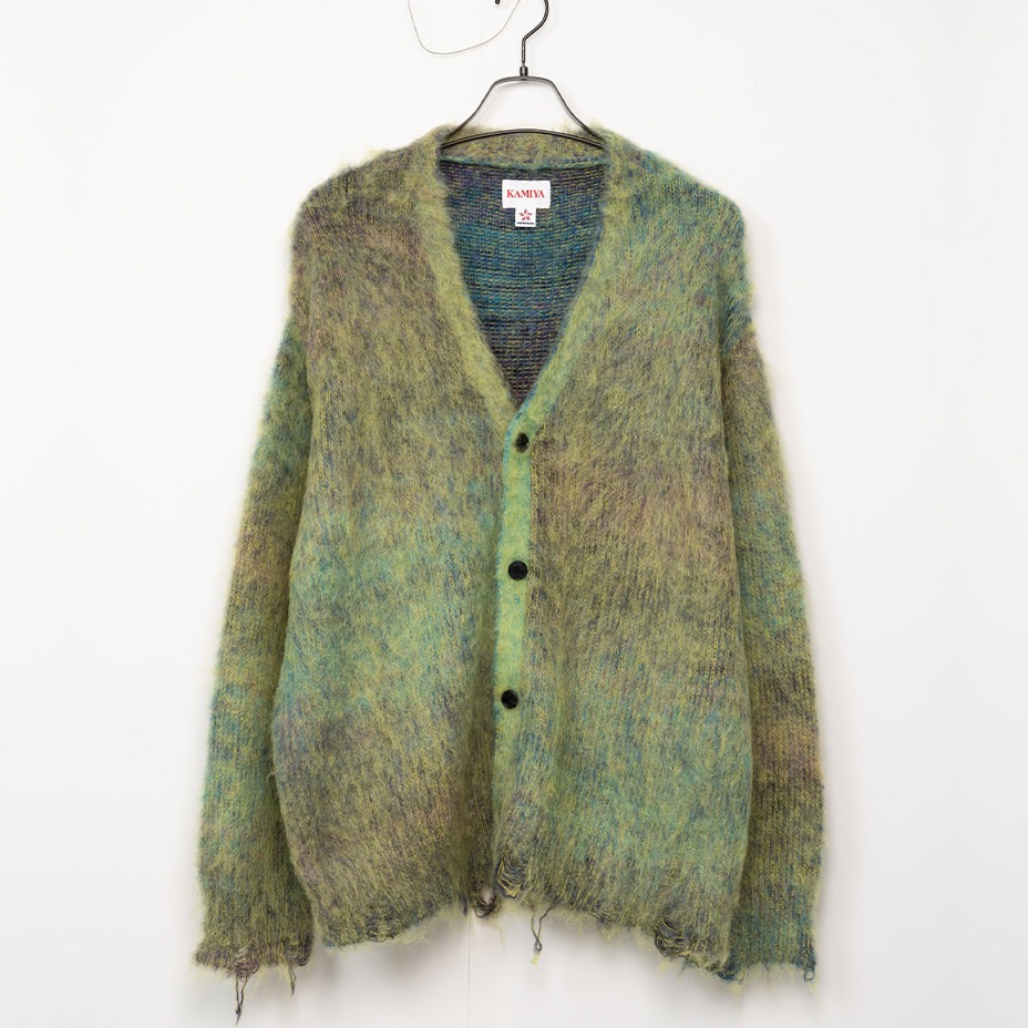 Kasuri Mohair Cardigan [ G11CD030 ] KAMIYA / ߥ