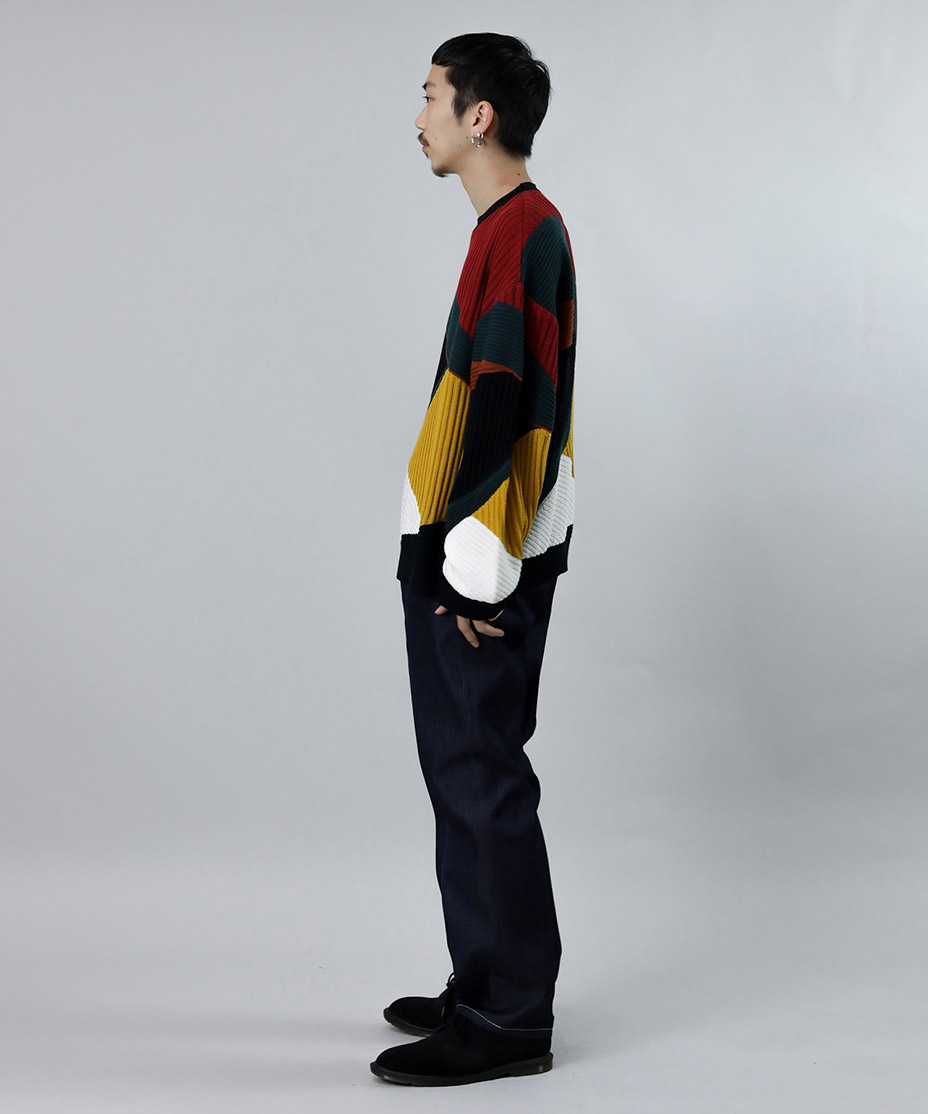 SHORT ROWS KNIT [ 278104 ] Iroquois / ��������