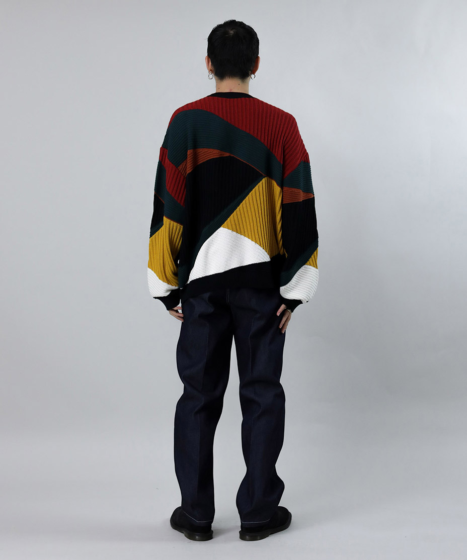 SHORT ROWS KNIT [ 278104 ] Iroquois / ��������