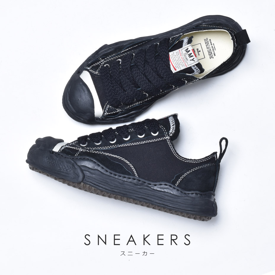 HANK low / Original Sole Broken Canvas Lowcut Sneaker [ A08FW734 