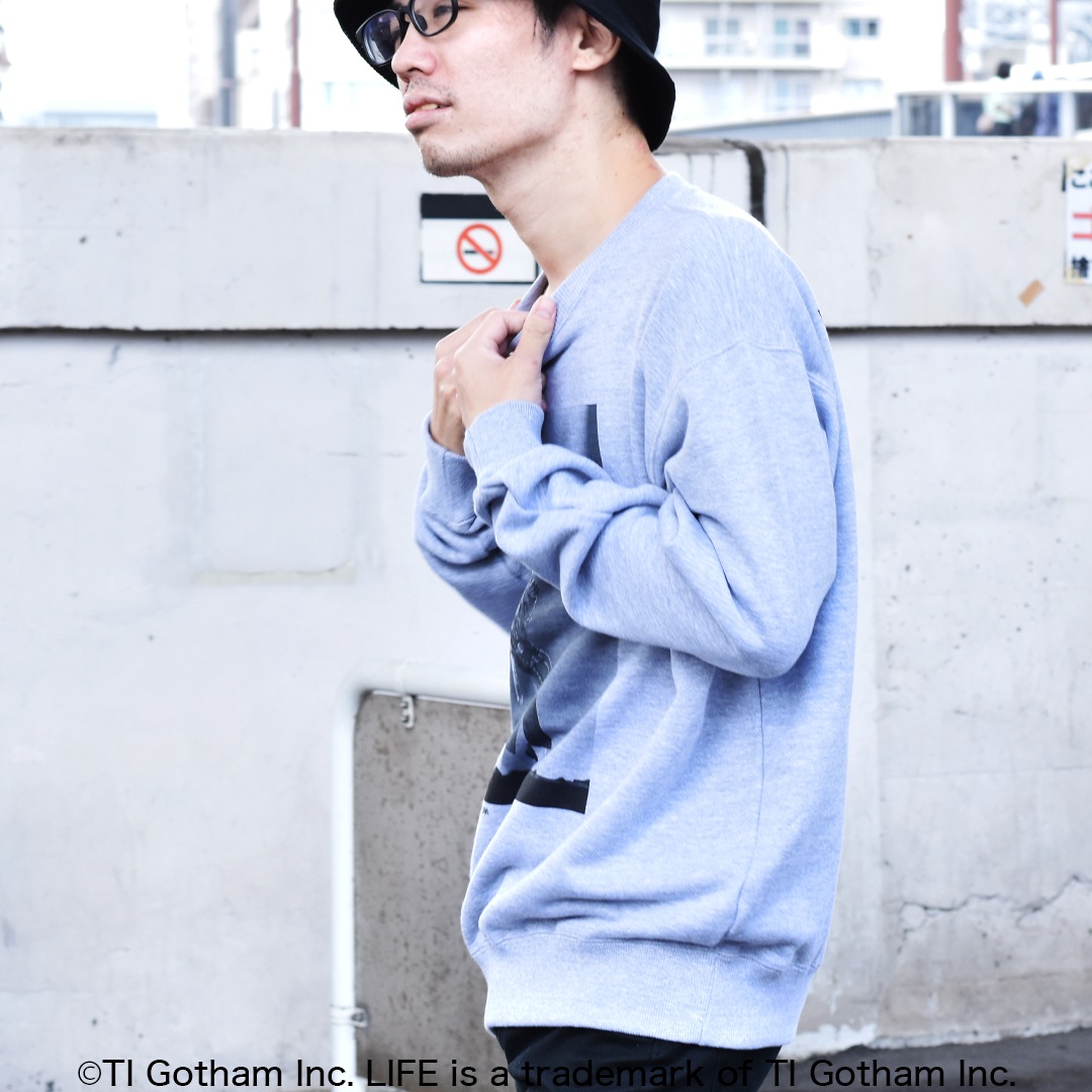 ���� "LIFE" Print Crewneck Sweatshirt [ 2123-522SSBT ] SCREEN STARS / �����꡼�󥹥�����