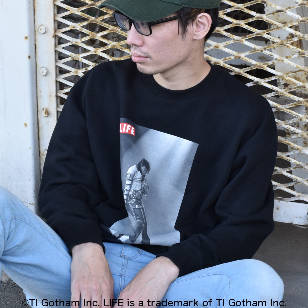 ���� "LIFE" Print Crewneck Sweatshirt [ 2123-522SSBT ] SCREEN STARS / �����꡼�󥹥�����