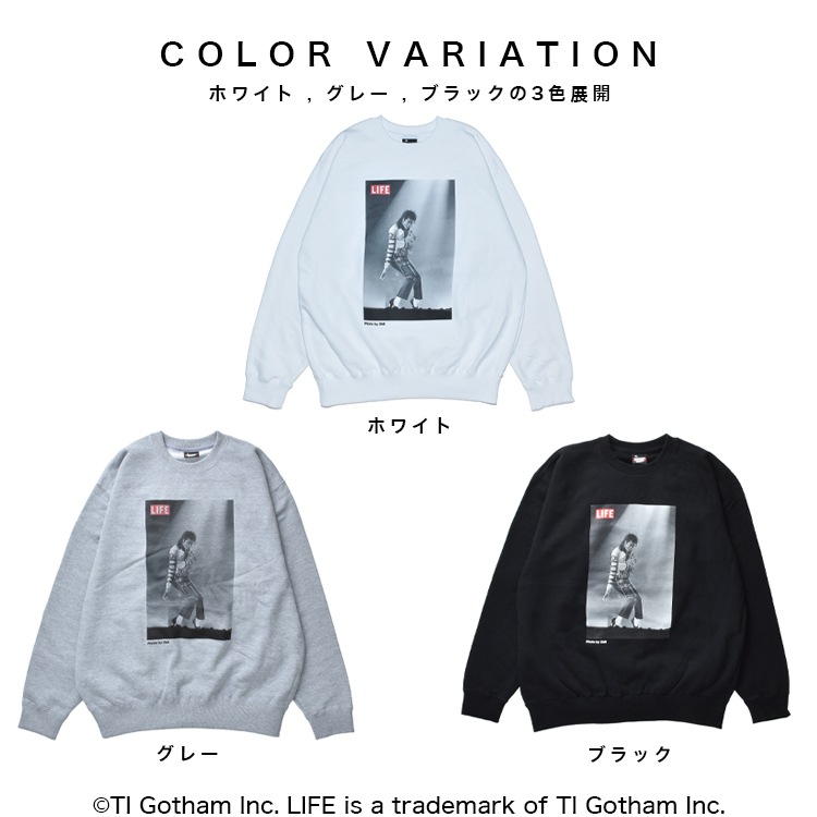 ���� "LIFE" Print Crewneck Sweatshirt [ 2123-522SSBT ] SCREEN STARS / �����꡼�󥹥�����