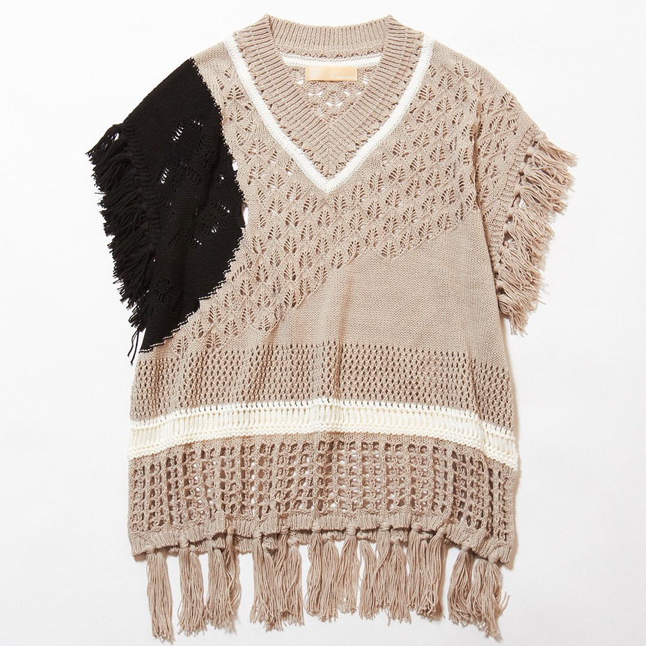 knit vest [ 23231-1001N ] meagratia / �ᥢ���顼�ƥ���