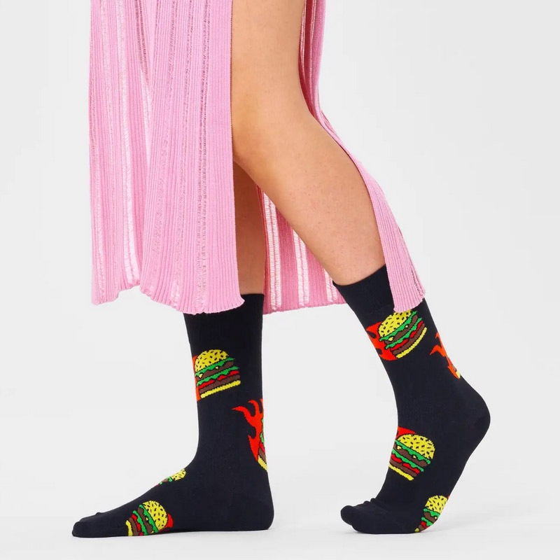 Flaming Burger Sock [ 10231107-98 ] Happy Socks / �ϥåԡ����å���