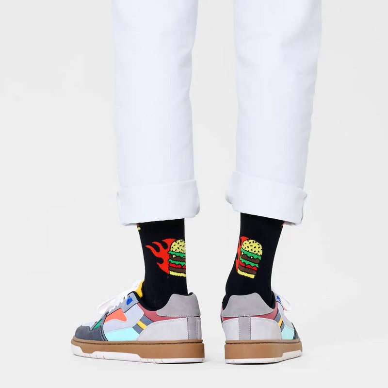 Flaming Burger Sock [ 10231107-98 ] Happy Socks / �ϥåԡ����å���