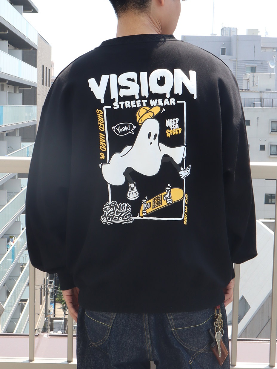 Ghost drip logo ���롼�ͥå� [ VISION STREET WEAR / ��������󥹥ȥ꡼�ȥ����� ] HB-5705040