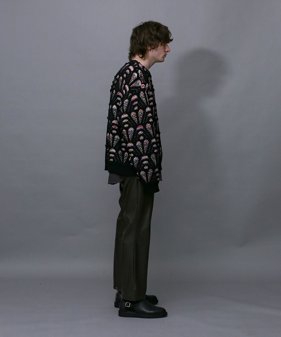 OPEN WORK MIX KNIT [ 279205 ] Iroquois / ��������