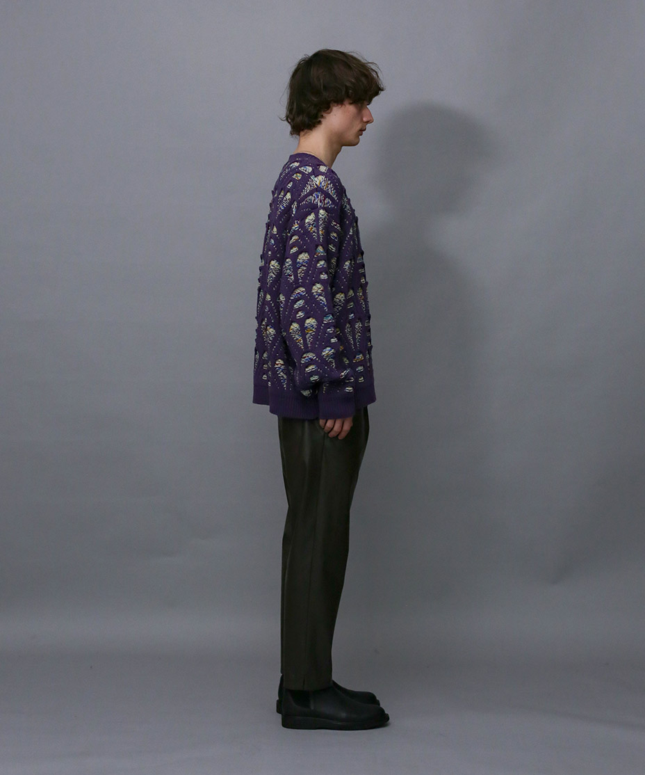 OPEN WORK MIX KNIT [ 279205 ] Iroquois / ��������