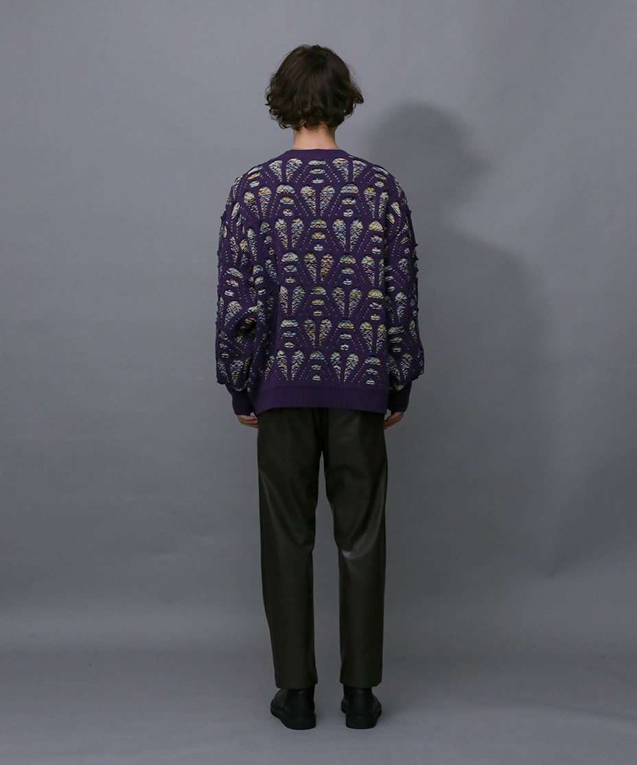 OPEN WORK MIX KNIT [ 279205 ] Iroquois / ��������