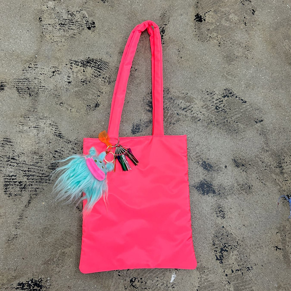 neon monster tote [ C24009 ] cheek / 