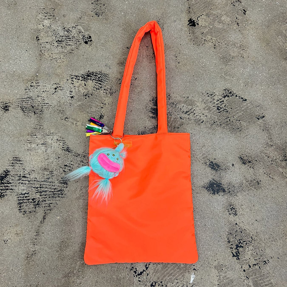 neon monster tote [ C24009 ] cheek / 