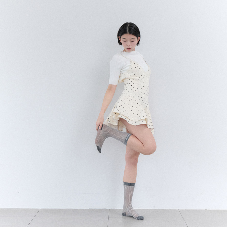 Sheer Glitter Knee Socks [ I Hate Monday / �����إ��ȥޥ�ǡ� ] BYC-IHM26SS46