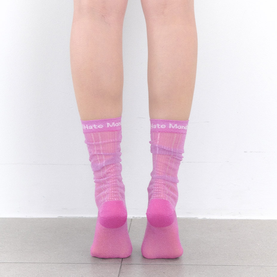 Sheer Glitter Knee Socks [ I Hate Monday / �����إ��ȥޥ�ǡ� ] BYC-IHM26SS47
