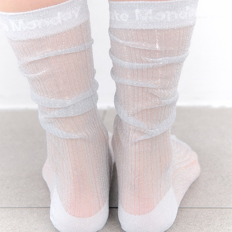 Sheer Glitter Knee Socks [ I Hate Monday / �����إ��ȥޥ�ǡ� ] BYC-IHM26SS48