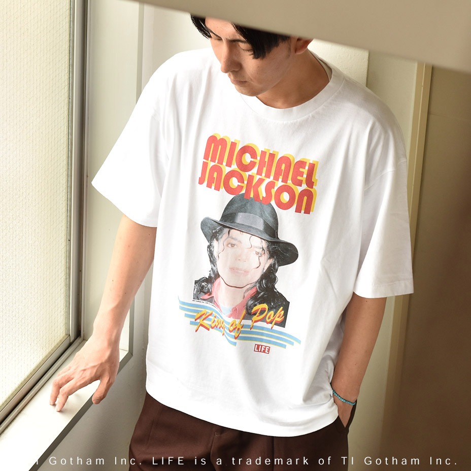 King of pop Michael Jackson/�ޥ����른�㥯����" S/S tee [ 2222-SSBTLF37 ] SCREEN STARS / �����꡼�󥹥�����