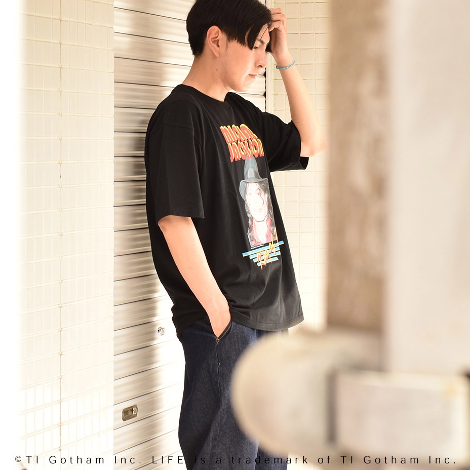 King of pop Michael Jackson/�ޥ����른�㥯����" S/S tee [ 2222-SSBTLF37 ] SCREEN STARS / �����꡼�󥹥�����
