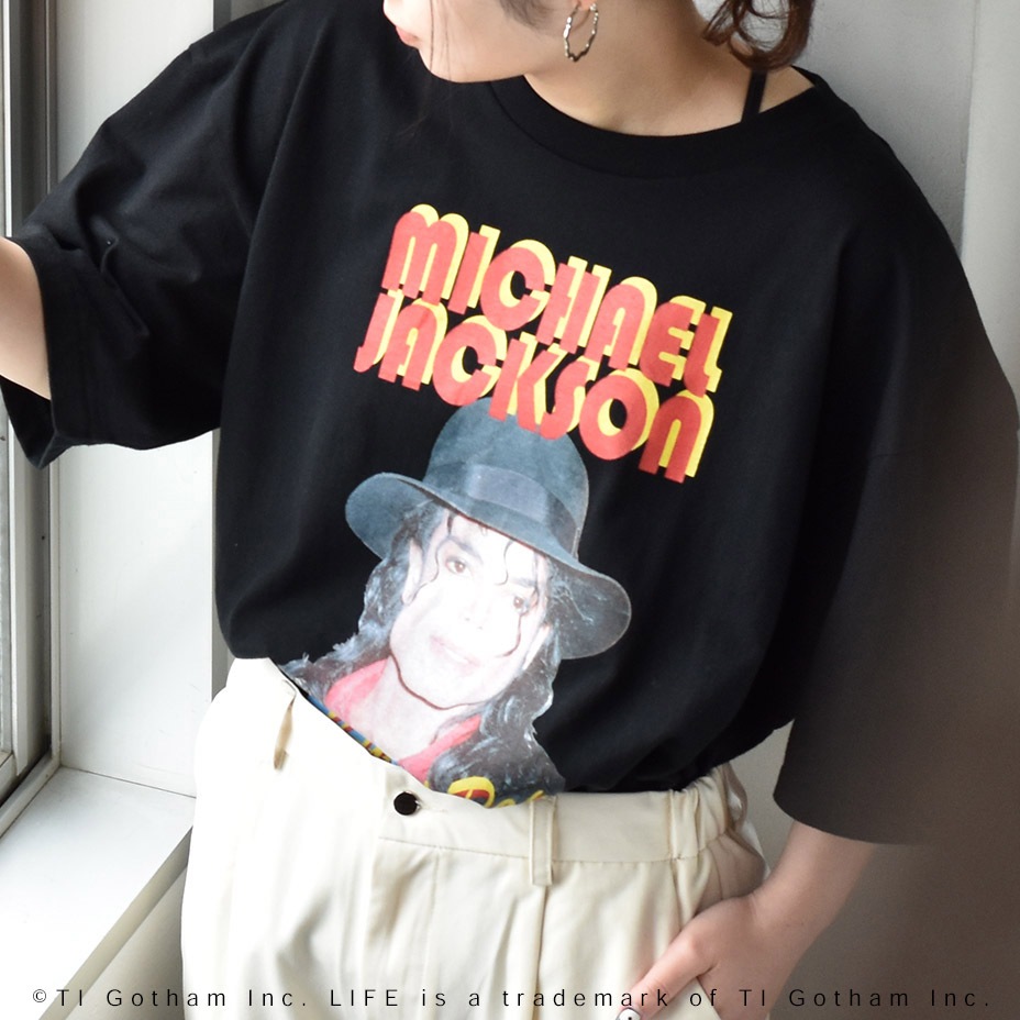 King of pop Michael Jackson/�ޥ����른�㥯����" S/S tee [ 2222-SSBTLF37 ] SCREEN STARS / �����꡼�󥹥�����
